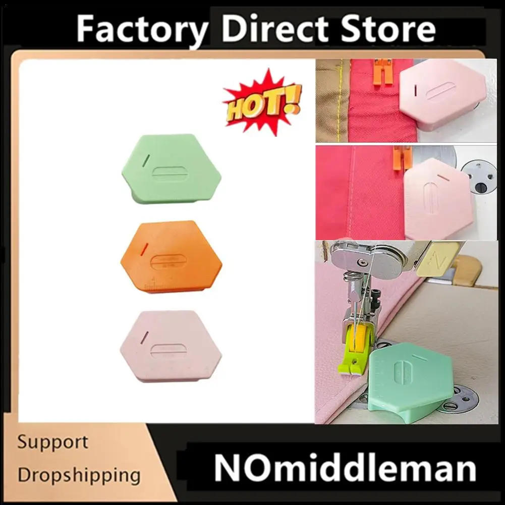 

1pc Magnetic Seam Guide For Sewing Machine Polygonal Anti-Curling Positioner Universal Positioning Tool Sewing Accessories