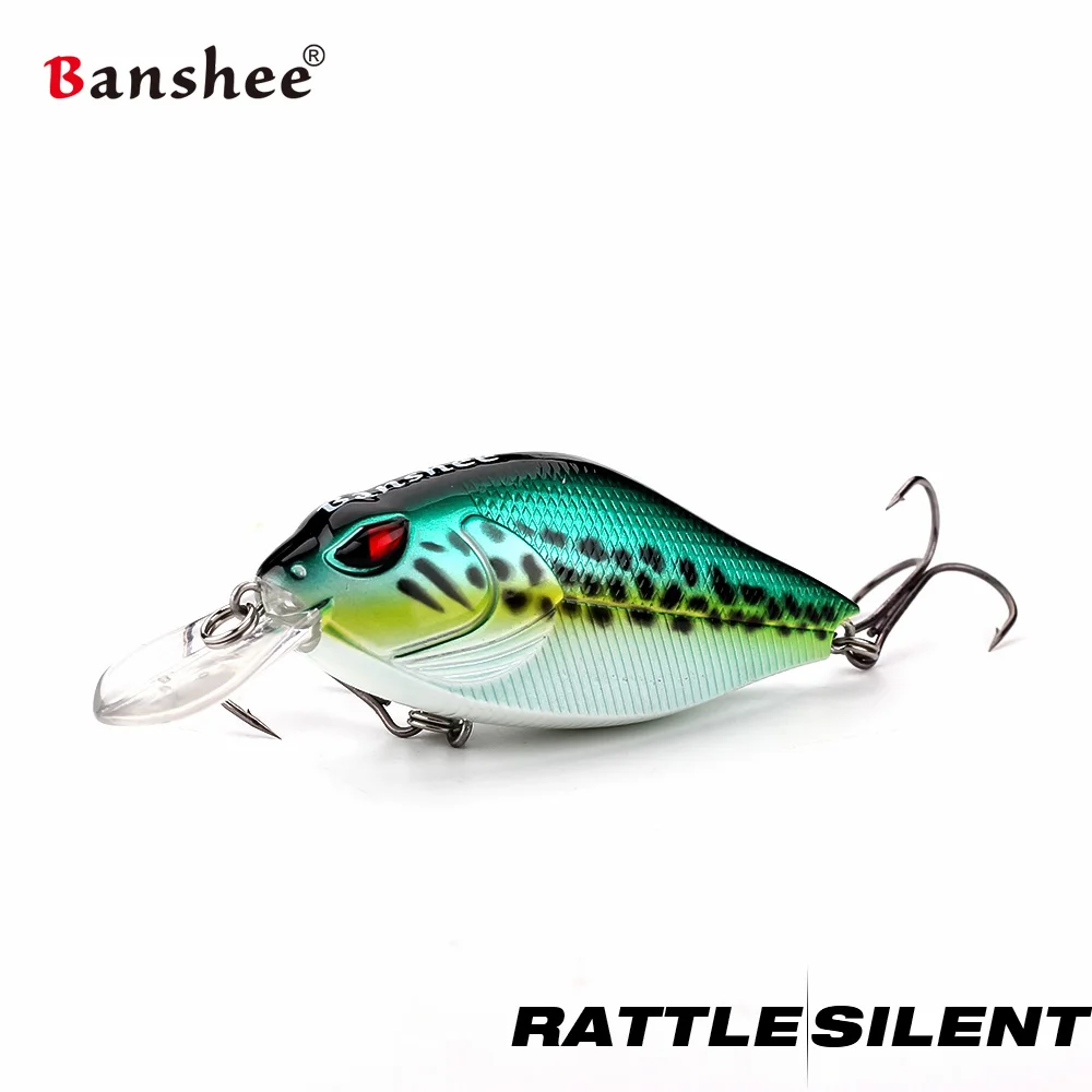 Banshee 7cm 15g Crankbaits señuelo de pesca cebo duro manivela Bass Wobbler sonajero Wobblers para Lucio cebo Artificial flotante