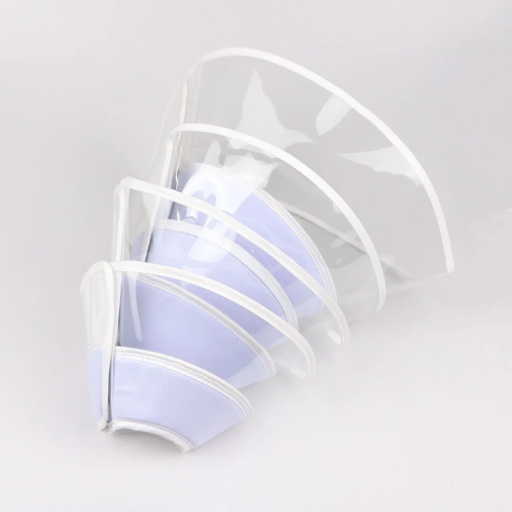 

Sterilization Collar Transparent Blue Size Washable Anti-Lick Protective Elizabethan Collar for Cat Dog Kitten