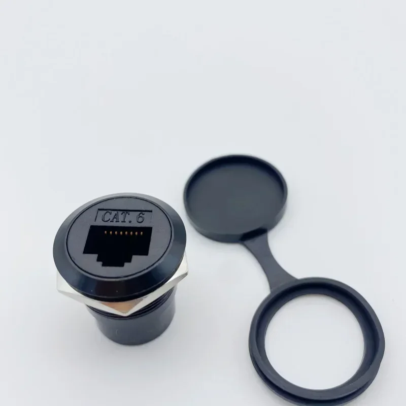 

Metal round socket D-type RJ45 through network USB2.0 USB3.0 connector panel HDMI CAT6 usb