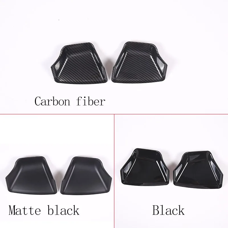 ABS Carbon fiber For Chevrolet Corvette C6 2005-2013 Car Exterior Door Bowl Protection Cover Decorative Sticker Car Accessories