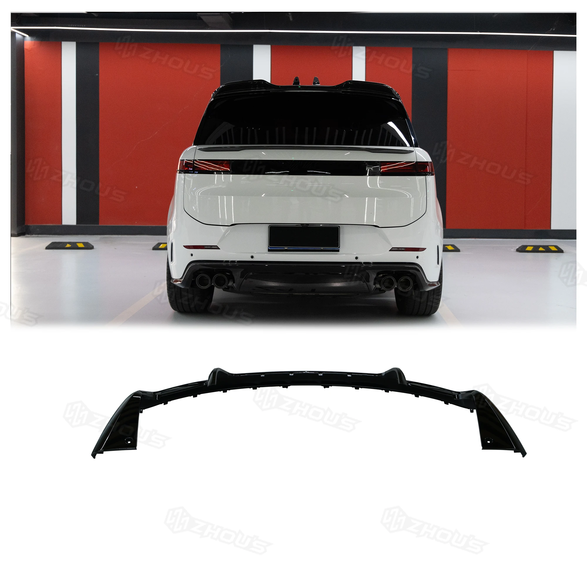 

Car Exterior Accessaries Gloss Black Rear Bumper Splitter Diffuser Panel For Range Rover Sport SV Body Kit