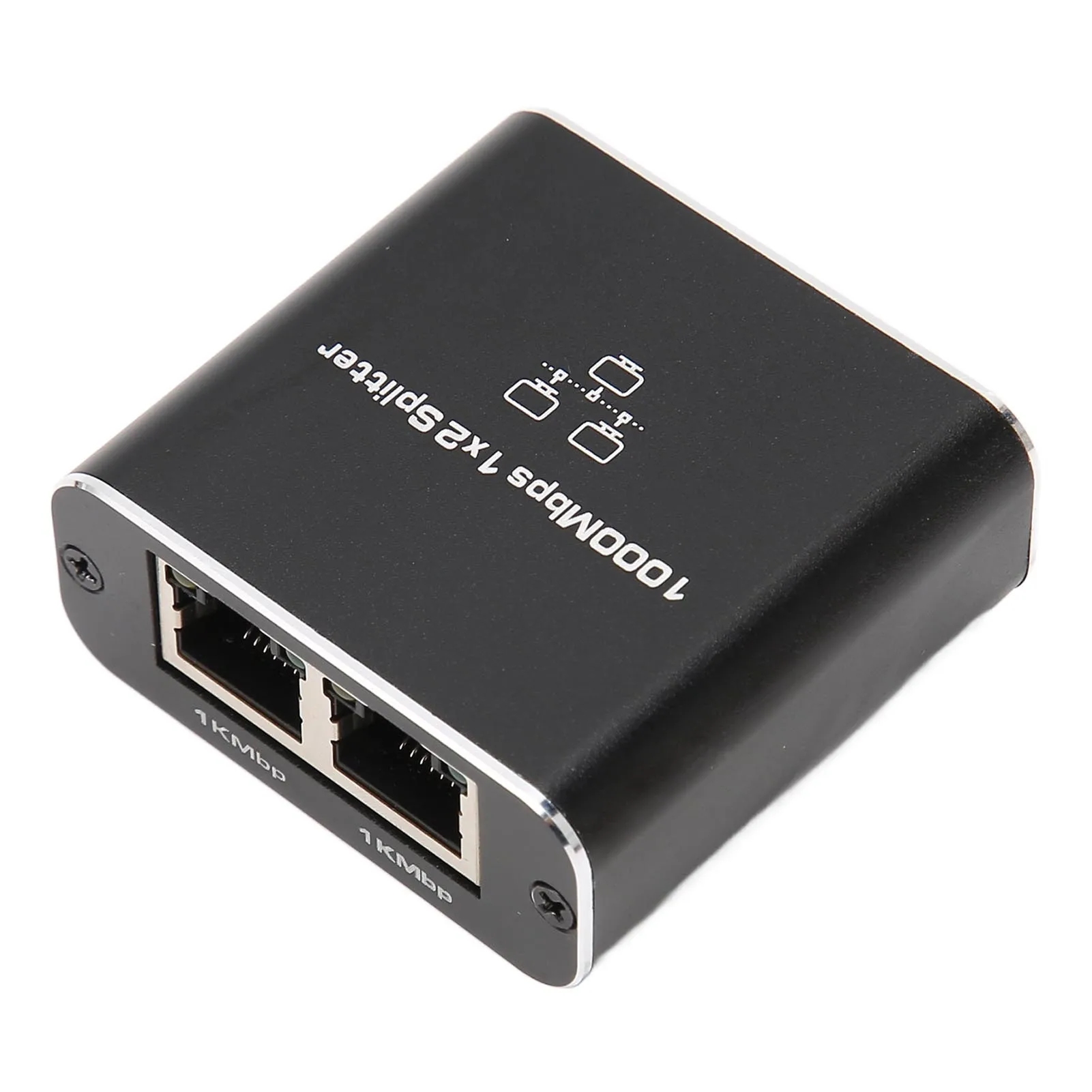 مقسم كابل إيثرنت عالمي 1000 ميجابت في الثانية 1 إلى 2 متوافق مع جهاز Cat5 Cat5e Cat6 Cat7 مقسم شبكة RJ45