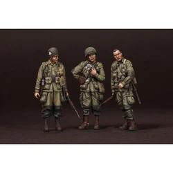 1/35 U.S. Army Airborne Figure Resin Figure Unpainted Model Kit, military theme, Unassembled and unpainted GK,