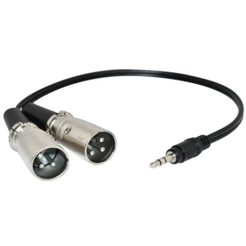 90 ° Elbow 3.5 Male To 2 * XLR Male/Female Head Wire 3.5 M To Dual XLR M/F Y-Cable 3.5 Male To 2XLR Male And Female