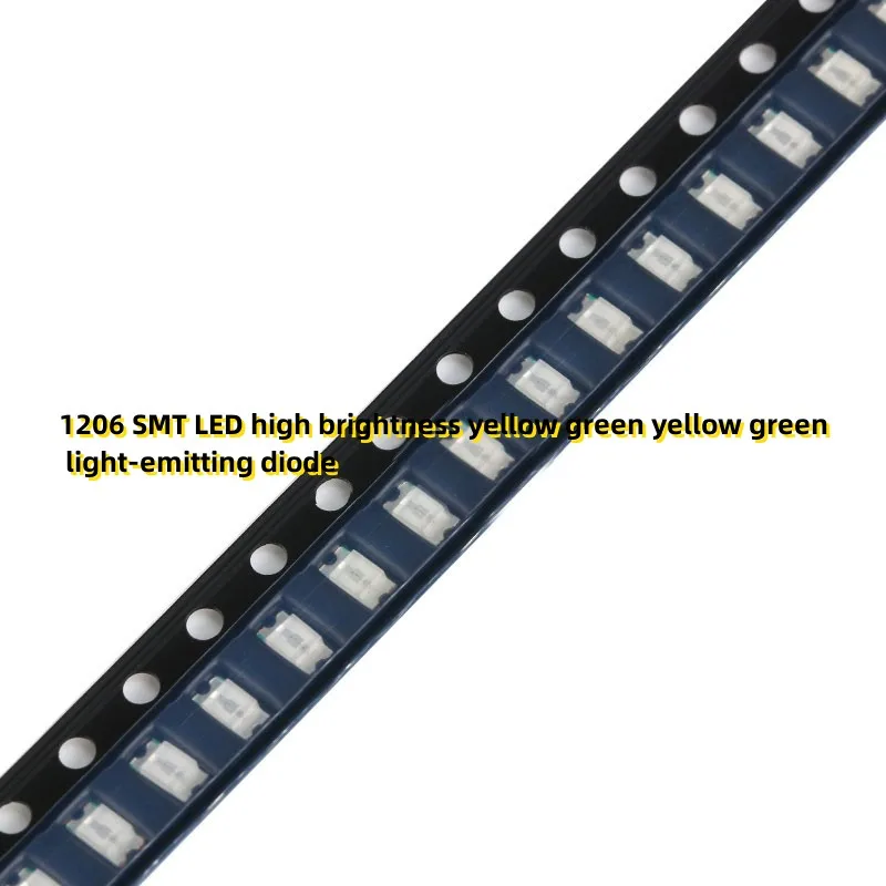 

100PCS 1206 SMT LED high brightness yellow green yellow green light-emitting diode