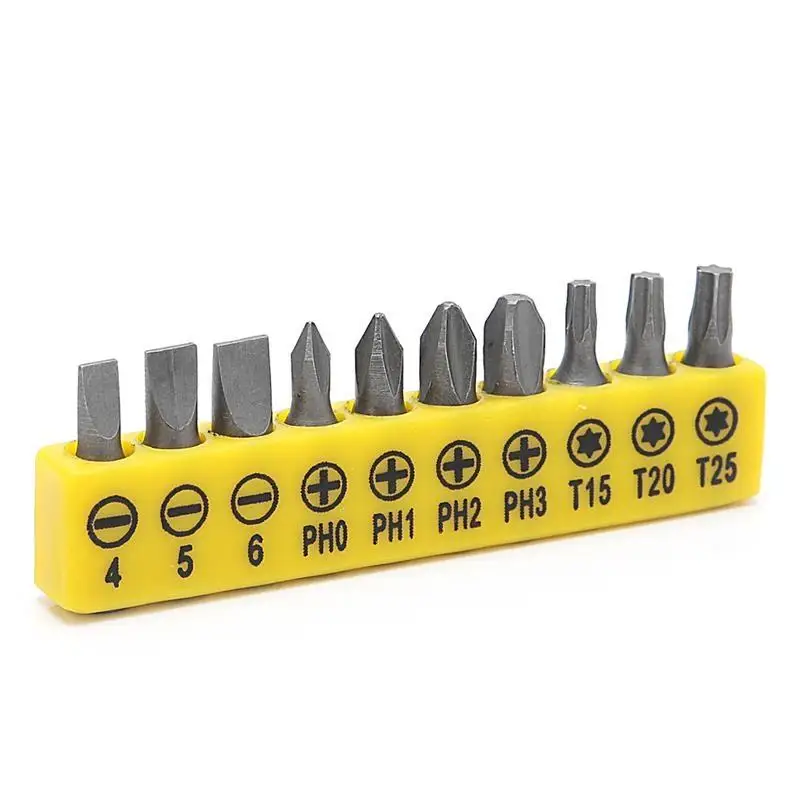 

Y1UD 10 in 1 Socket Screwdriver L-shaped for Head Twin Wrench Driver Torx Flat