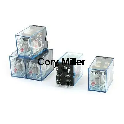 HH62P JQX-13F AC 220/240V Coil DPDT 8 Pin Electromagnetic Power Relay