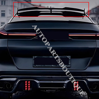 Car Rear Spoiler Wing for BMW X6 X6M G06 Sport Style Trunk Lip Tail Trunk Spoiler Glossly Black 2020 2021 2022 2023 2024