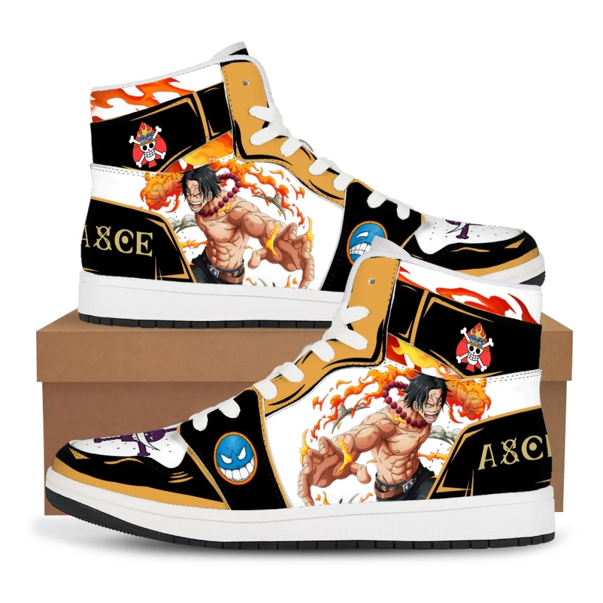

Cartoon Luffy Basketball Shoes One Piece Anime Zoro Sneakers Casual Shoes Printing Comfortable Oversize Flat Shoes Birthday Gift
