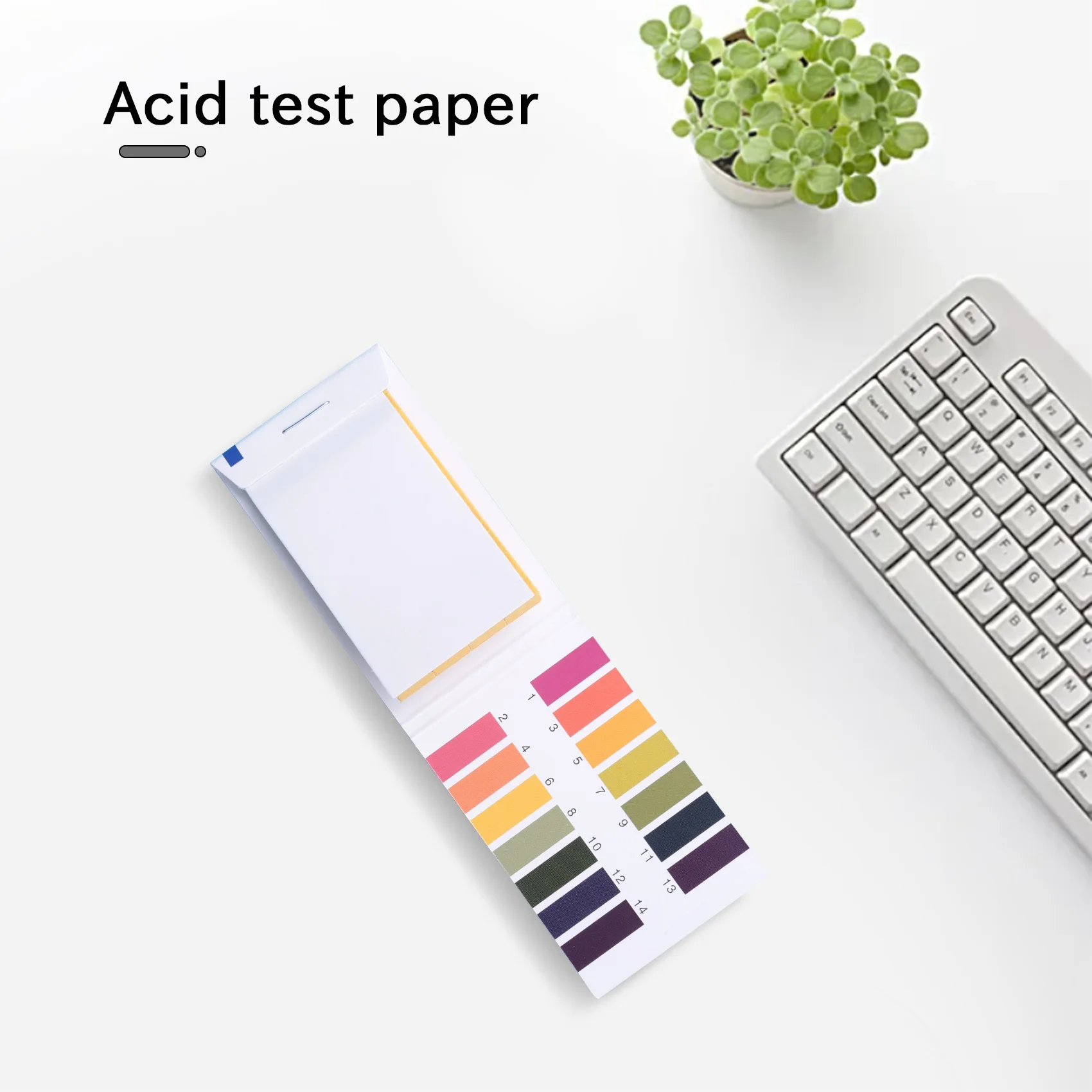 2 juegos de 160 tiras 1-14 PH papel tornasol tiras reactivas de Ph cosméticos de agua tiras de papel de prueba de PH del suelo con tarjeta de Control