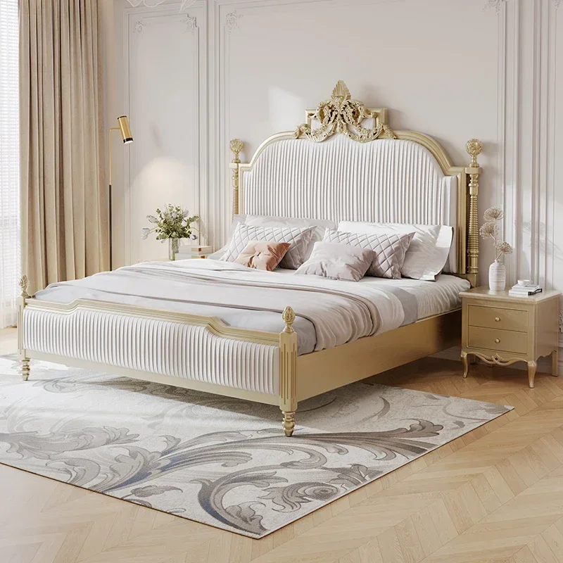 

Royal Luxury Bed Kids Double Modern Whitr King Twin Frame Double Bed Girl Sleeping Cama Matrimonio Furniture For Bedroom