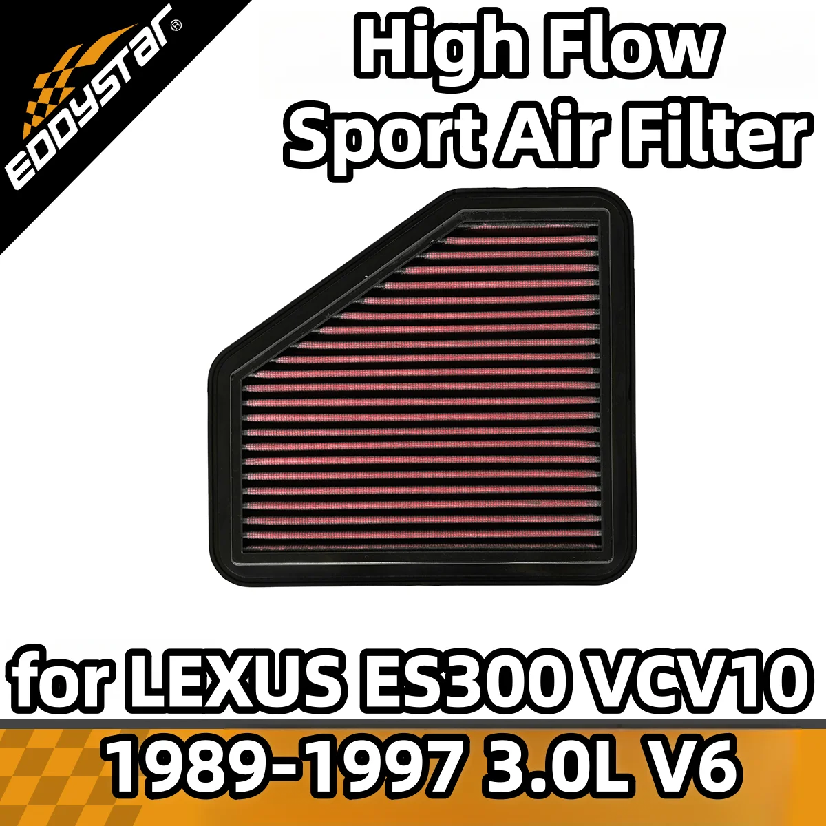 

High Flow Sport Air Filter for LEXUS ES300 VCV10 1989-1997 3.0L V6 Washable Racing Intake Filters