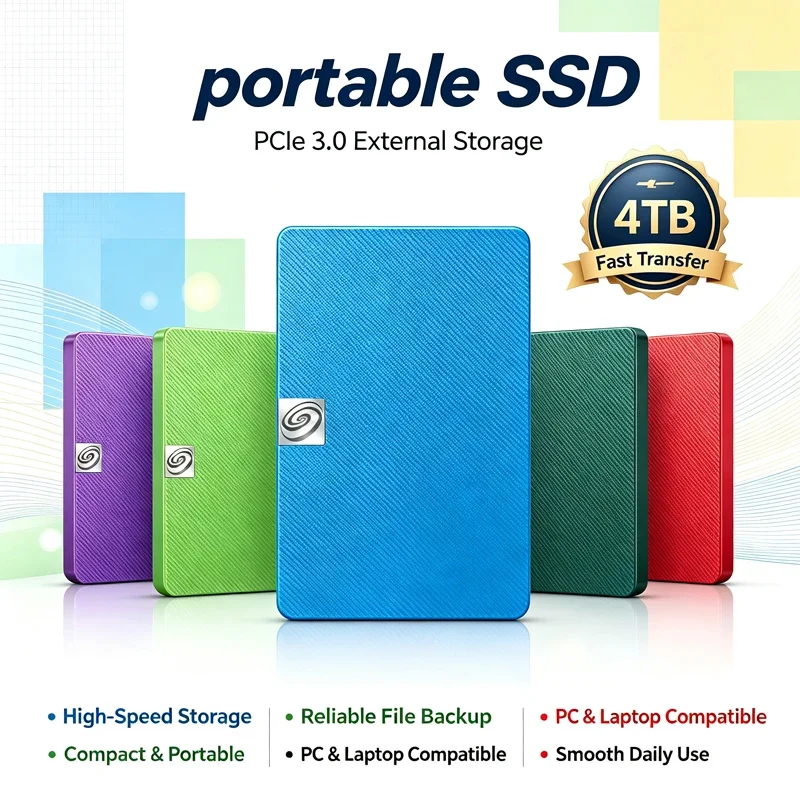 High-Speed Hard Drive NEW RJ USB 3.0 Portable External Hard Drive 4TB 2TB 1TB 2.5 Inch Hard Disk for Laptop Mac/Android