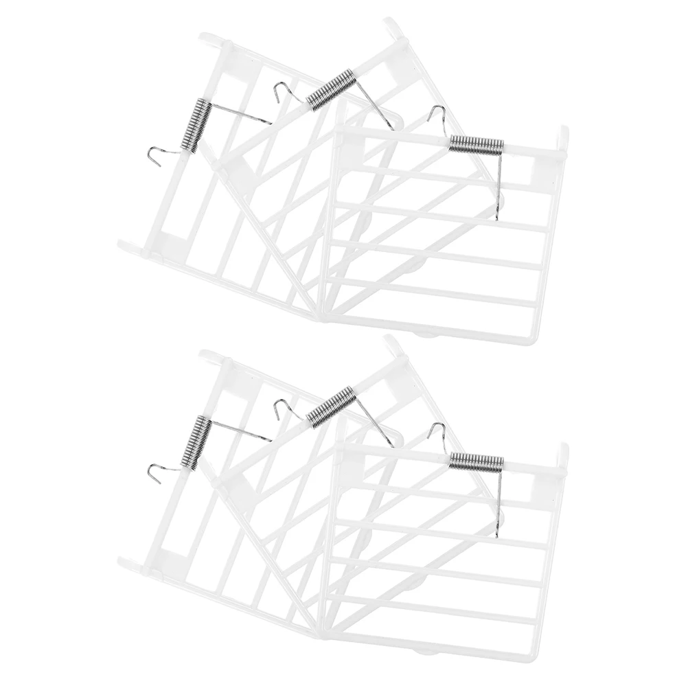 

6Pcs Birdcage Door Parts Plastic Spring Replacement Durable Pet Cage Doors Secure Escape Proof for Parrot Pigeon Bird Supplies