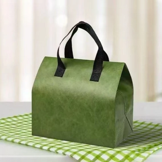 

Non-woven Bag Baking Bread Dessert Wrapping Packet Aluminum Foil Takeaway Packaging Bag Durable Thickened Advanced Design
