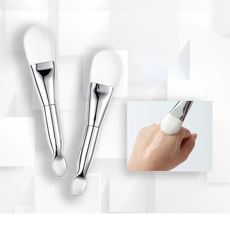Spazzola morbida per maschera per il viso Capelli piatti e morbidi Pulizia del viso Cura della pelle Frullatore Applicatore per fondotinta Pennello per correttore Strumento per il trucco di bellezza