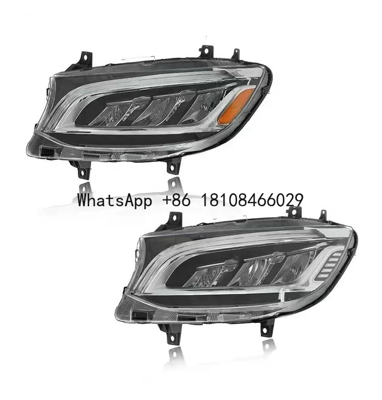 Upgrade to the full LED headlamp headlight front lamp plug and play for Mercedes Benz Sprinter head lamp light 2019-2023