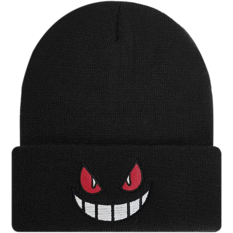 

Nueasrs Funny Ghost Beanie Hats for Men and Women, Goth Cool Winter Skull Knit Men's and Women's Styles Hat Gift