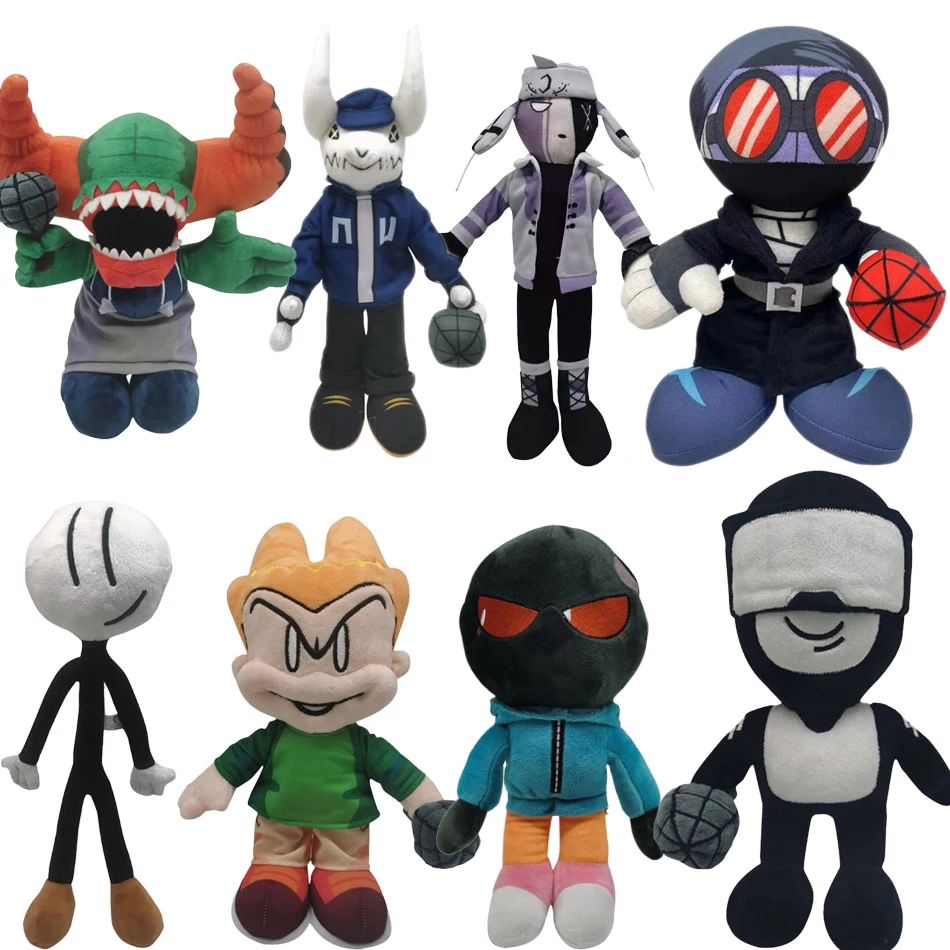 Hot Game Friday Night Funkin Plush Toys Cute Anime Spooky Month Skid Pump FNF Sarvente Ruvyzvat Garcello Stuffed Dolls Gift