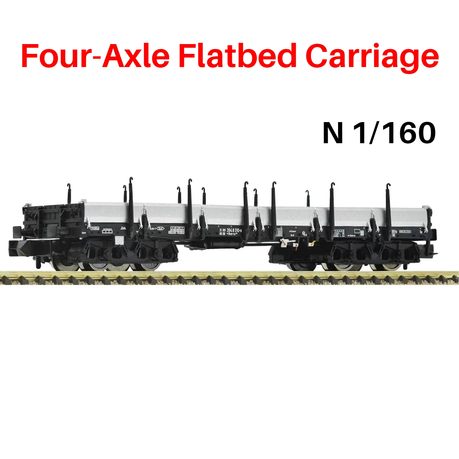 

FLEISCHMANN N-type 1/160 Carriage Model Four-axle Flatbed Carriage 6660109 Unpowered Collection Ornaments Boy Toy Gift