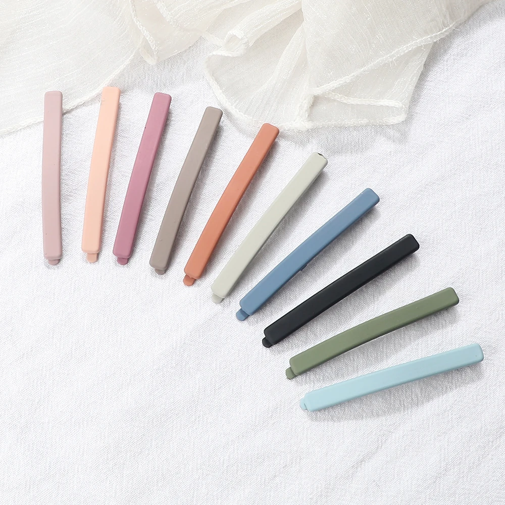 5/10Pcs/Set Fashion Girls Design Frosted Hair Clips Korean Colorful Hairpins Sweet Headwear Hair Accessories for Women Barrettes