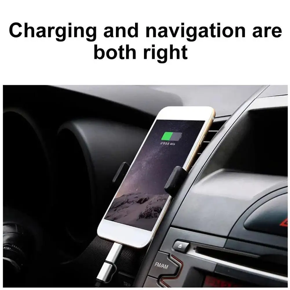 Car Phone Holder Car Air Outlet Mount Clip Interior Car Phone Holder 360 Rotation Holder For IPhone Accessories