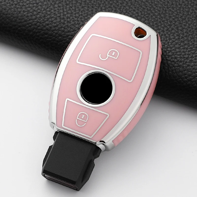 حافظة مفاتيح السيارة الأنيقة من البولي يوريثان غطاء شل فوب لمرسيدس بنز A B C E Class GLS GLA GLK GLC CLS CLA AMG W204 W205 W212 W463 W176