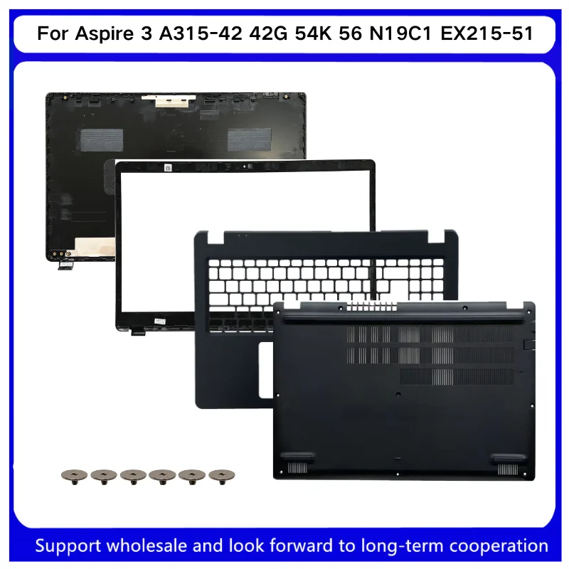 

New For Kailxuling Aspire 3 A315-42 42G 54K 56 N19C1 EX215-51 LCD Back Cover/Front Bezel/Upper Case Palmrest/Bottom AP2MK00011