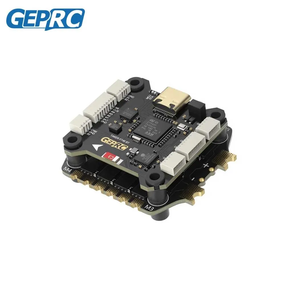 

GEPRC TAKER F745 BT 8Bit 60A Stack 4IN1 ESC 512MB Black Box Data Analyze Record Flight Barometer Dual Gyroscope Racing FPV Drone