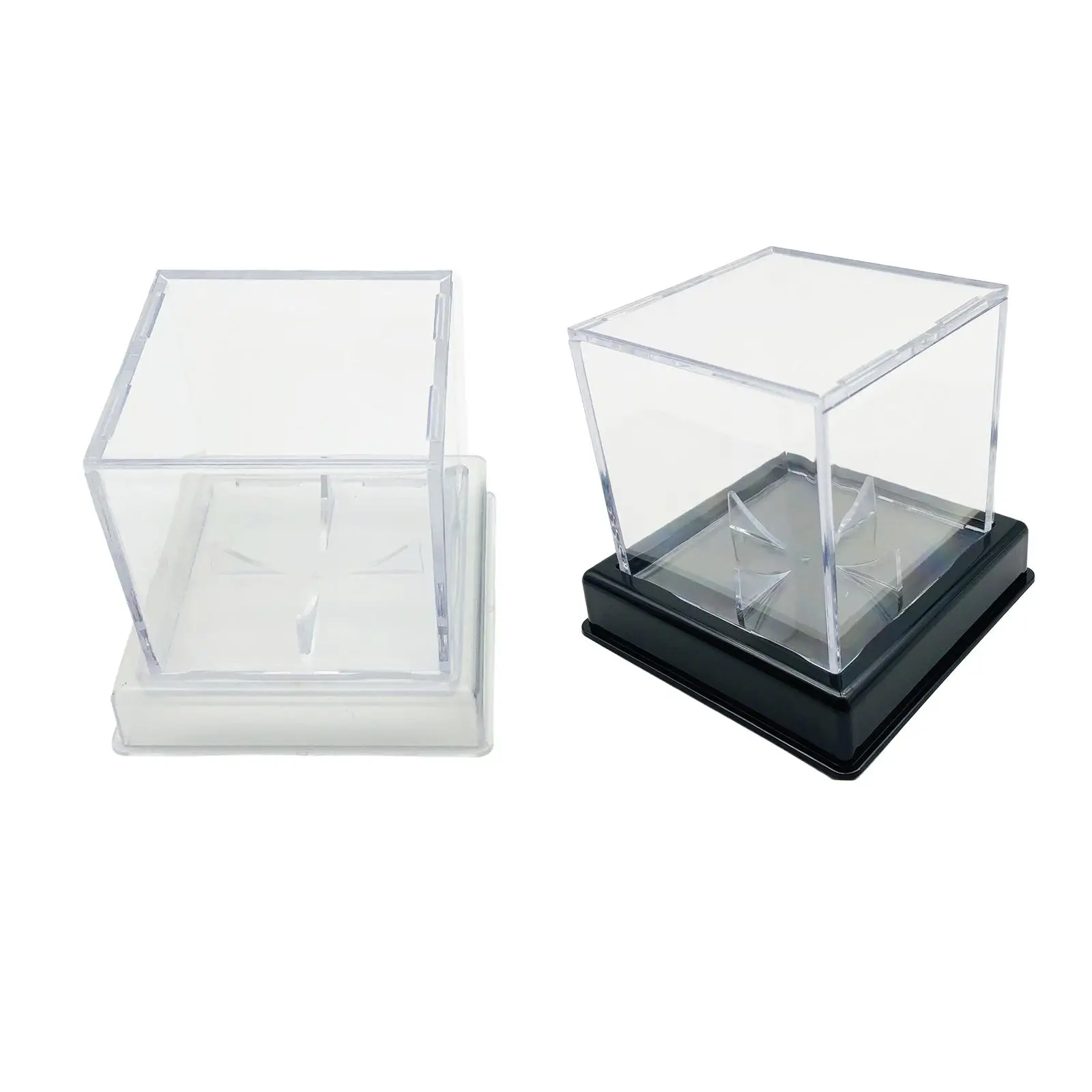 Baseball Holder Display Stand Showcase Acrylic Cube Clear Baseball Box