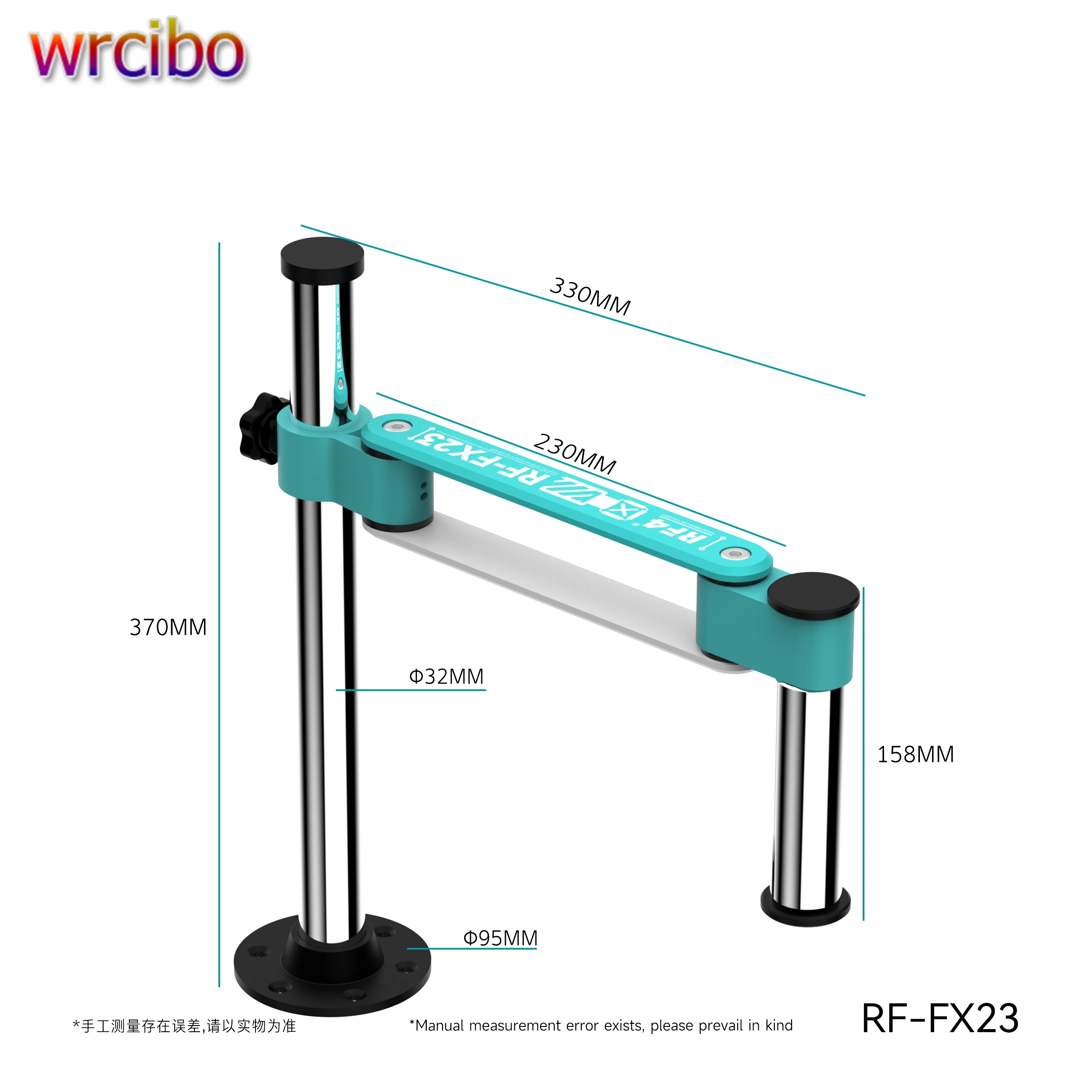 

RF4 360° ° Регулируемый поворотный рычаг, универсальная треокулярная подставка для стереомикроскопа, металлический кронштейн, совместимый с 99% микроскопом