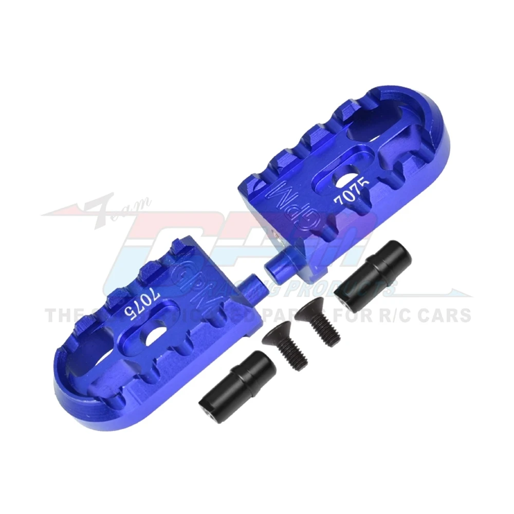 Pédales de repose-pieds en métal GPM LOS261006 pour moto LOSI 1/4 PROMOTO-MX LOS06000 LOS06002 Accessoires de mise à niveau