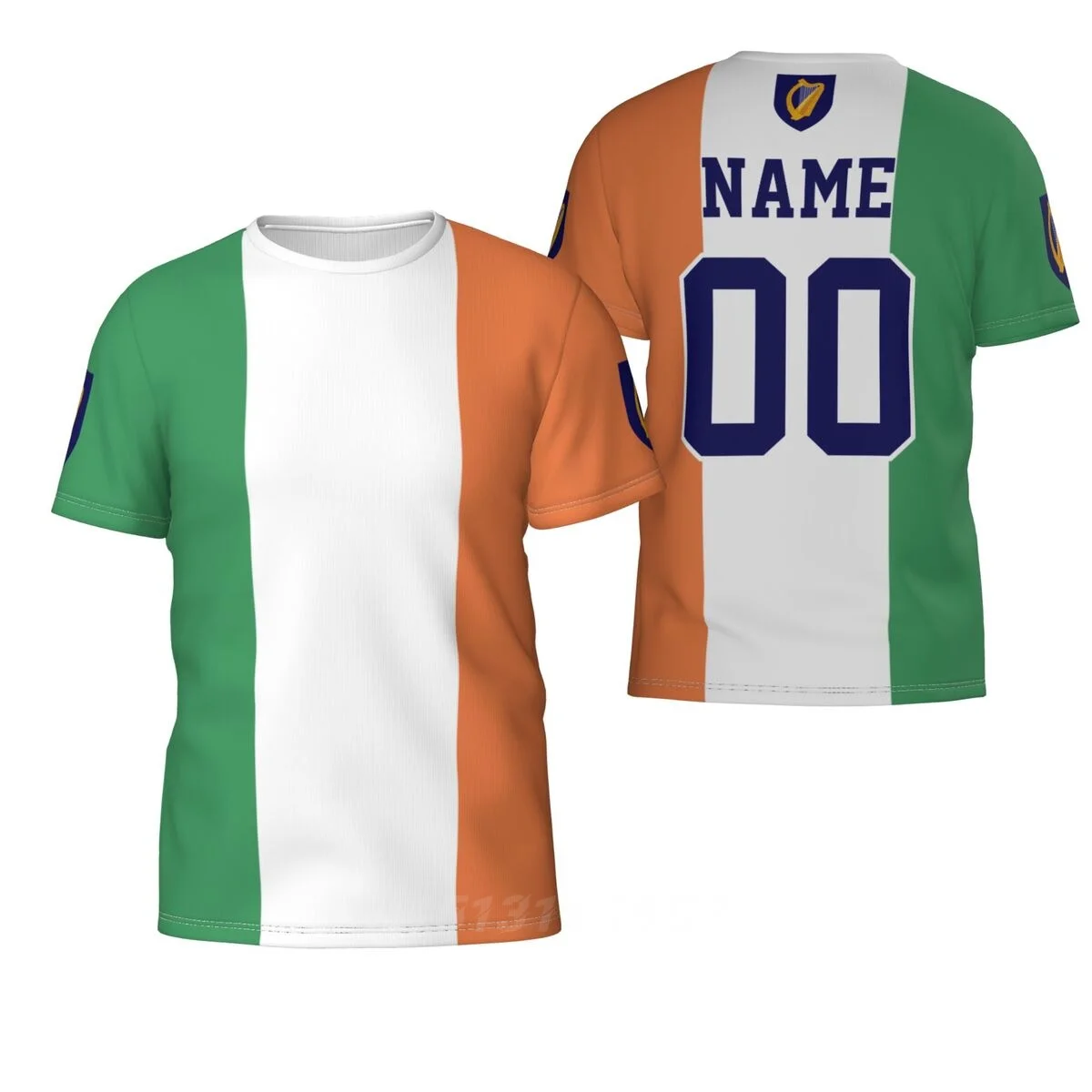 2025 Custom Name Number Ireland Country Flag T-shirts Clothes T shirt Men Women Tees Tops For  Fans Gift US Size