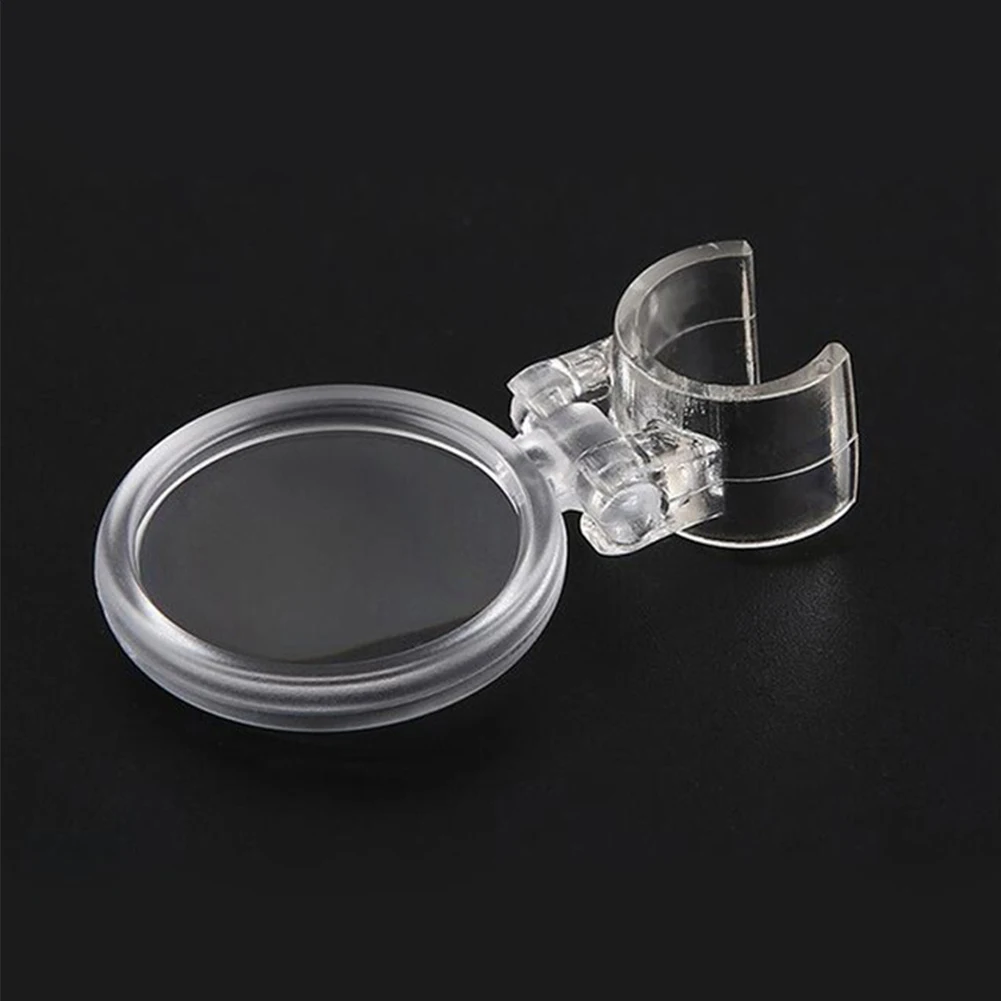 Hands-Free Magnifying Glass Drill Pen Round Magnifier Clip on Diamond Art Pen Drill Magnifier for Painting Drawing Embroidery