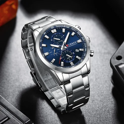 Imagen 2 del producto CURREN 8445 Reloj de pulsera impermeable multifuncional para hombre Calendario Reloj de negocios para hombre con seis manecillas