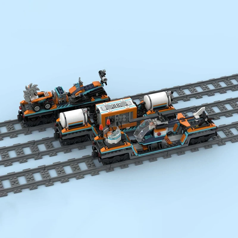 

711 шт. модели поезда Arctic Polar Express дополнительные автомобили подробный Moc diy строительный блок игрушка на день рождения подарок для любителей поезда