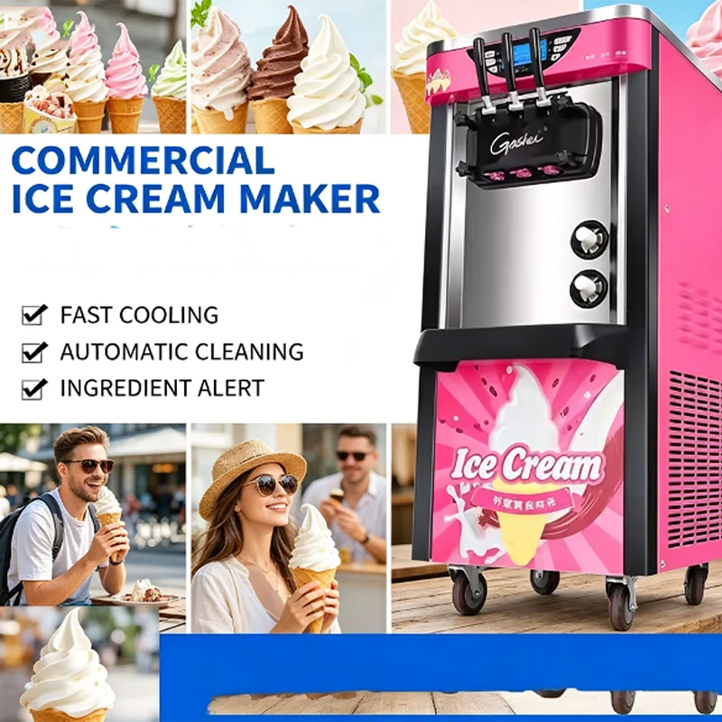 Industrial Soft Ice Cream Maker Vending Machine for Sale Price