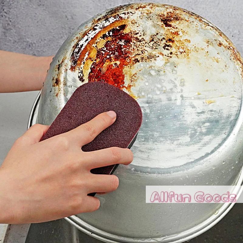Magic Sponge Power Thicken Double -sided Dishes Cleaning Brushes Kitchen Wipe Rust Brushing Pot Bottom Black Stain Artifact