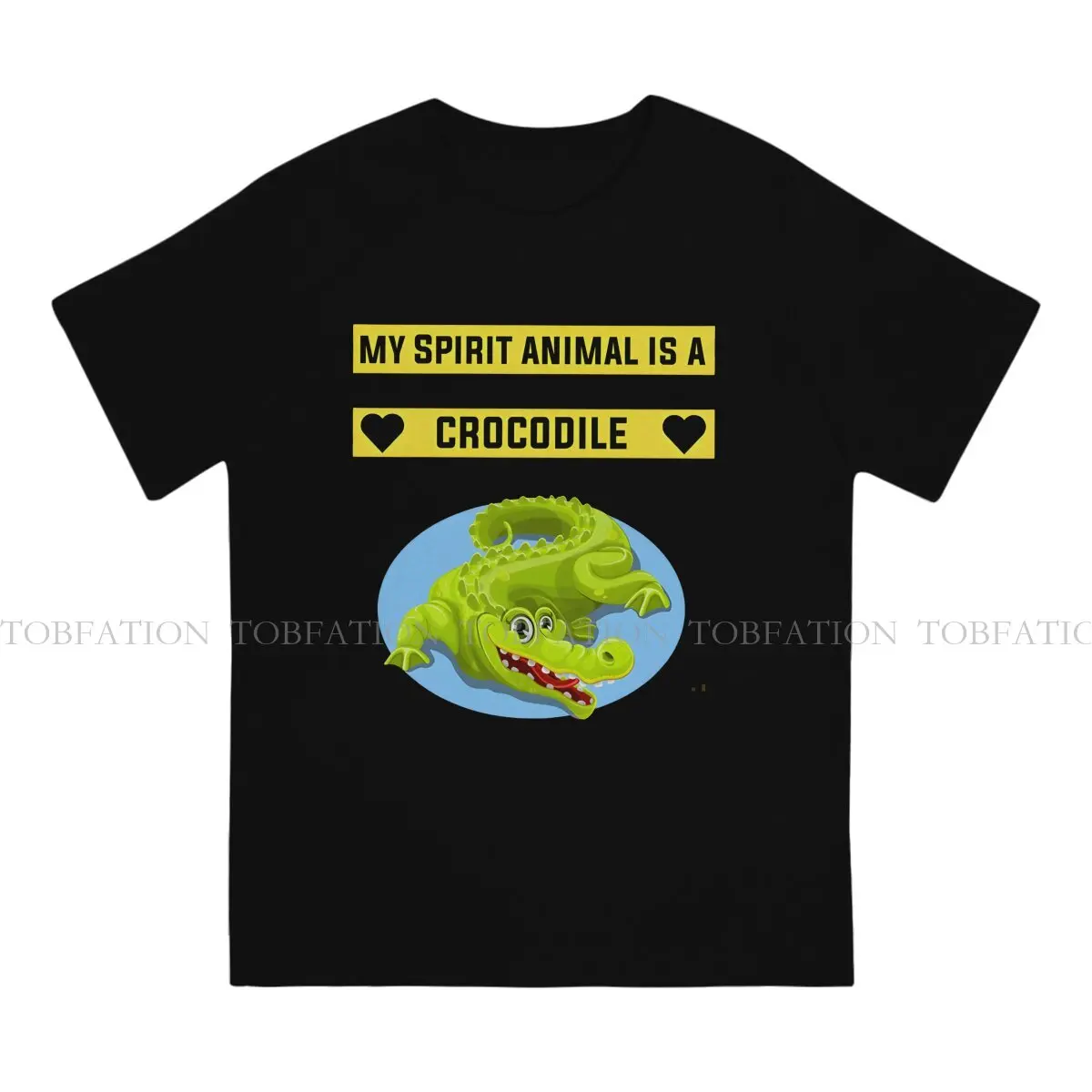 Crocodile Wild Animal Crewneck TShirts My Spirit Animal Is Crocodile Distinctive Men's T Shirt Funny Clothing Size S-6XL