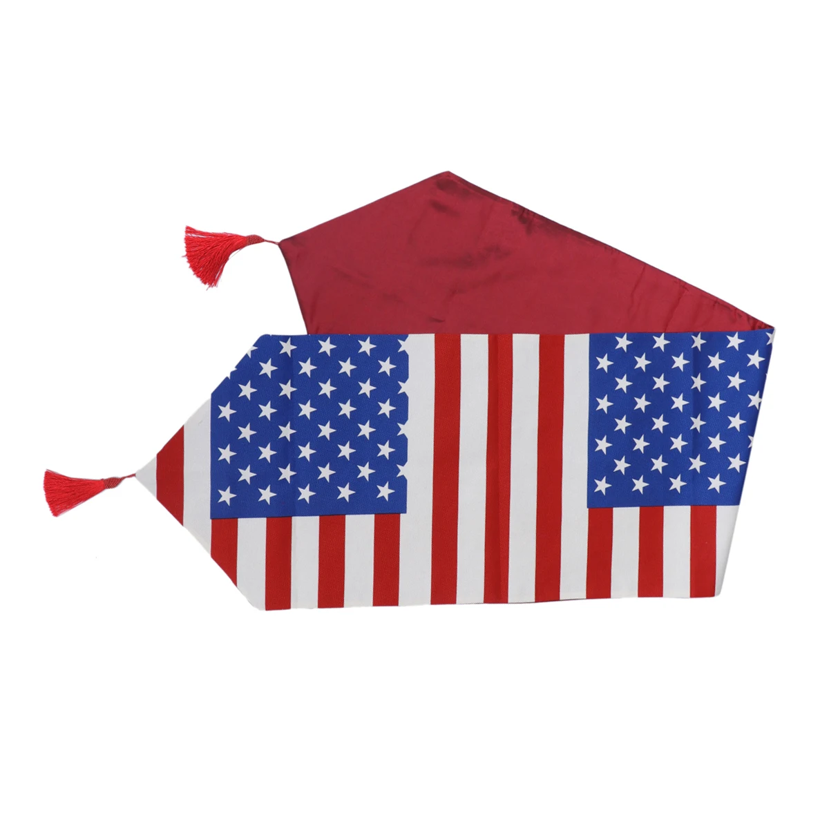 

American Flag Runner Independence Day Party Decoration For Dining Table Tea Table Shoe Cabinet Stand Decor Patriotic Home