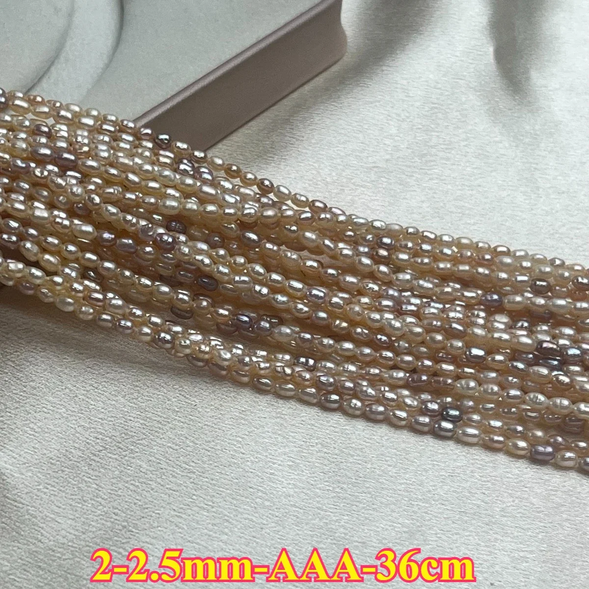 2-2.5mm AAA Natural Freshwater Pearl Mixed Candy Color Rice Spacer Bead Jewelry Make DIY Necklace Bracelet Women Gift Wedding - Image 4