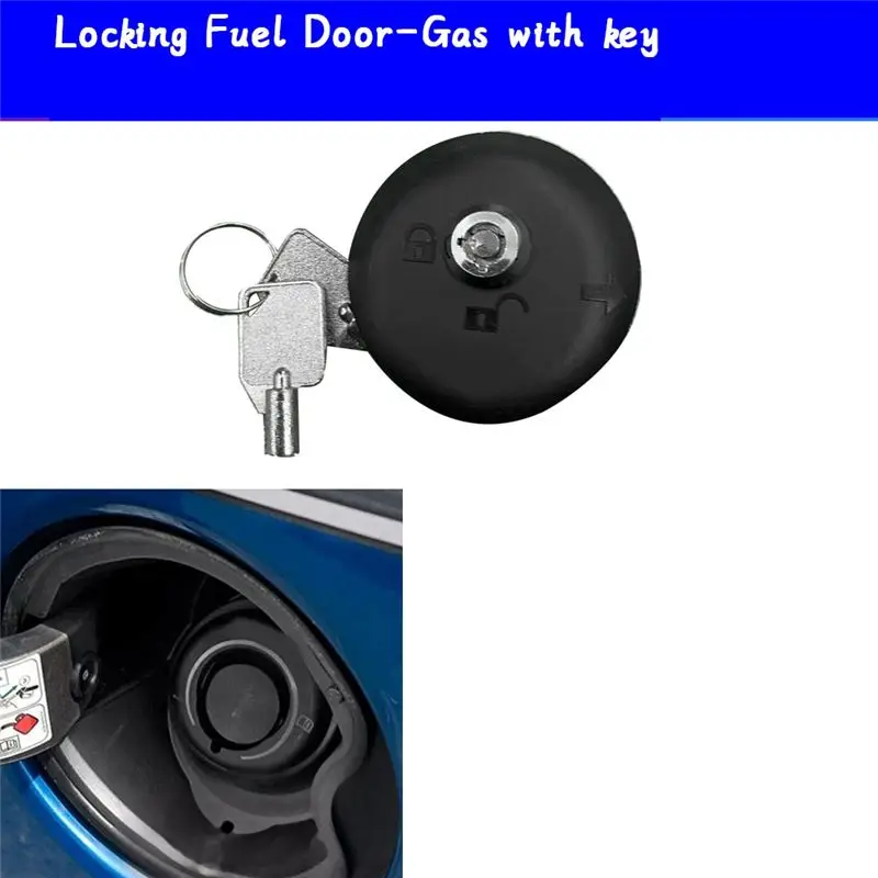 For Ford F-150 2015-2022 Raptor Mustang Fuel Fill Lock Car Locking Fuel Door-Gas With Key BU5Z9C268A BU5Z-9C268-AA-A28K