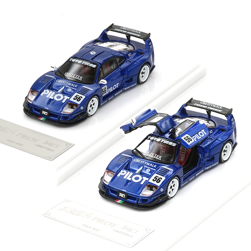 

Demon King Auto 1:64 LBWK F40 Opened Gull Wing Door Diecast Diorama Car Model Collection Miniature Toys