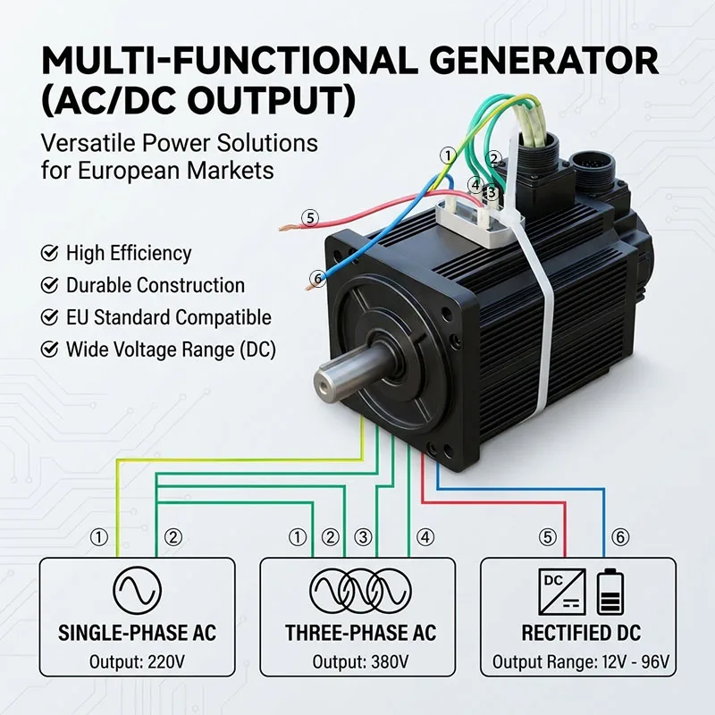 30KW 20KW Free Energy Generators 220V 380V AC Generator Set Magnetic Brushless Generator Power With 220V Adjustable Speed Motor