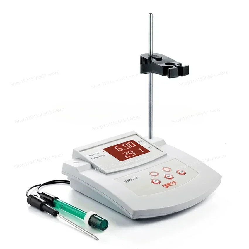 PHS-3C Настольный автоматический калибровочный измеритель кислотности PH 2в1Цифровой тестер PH Лабораторный анализатор качества воды