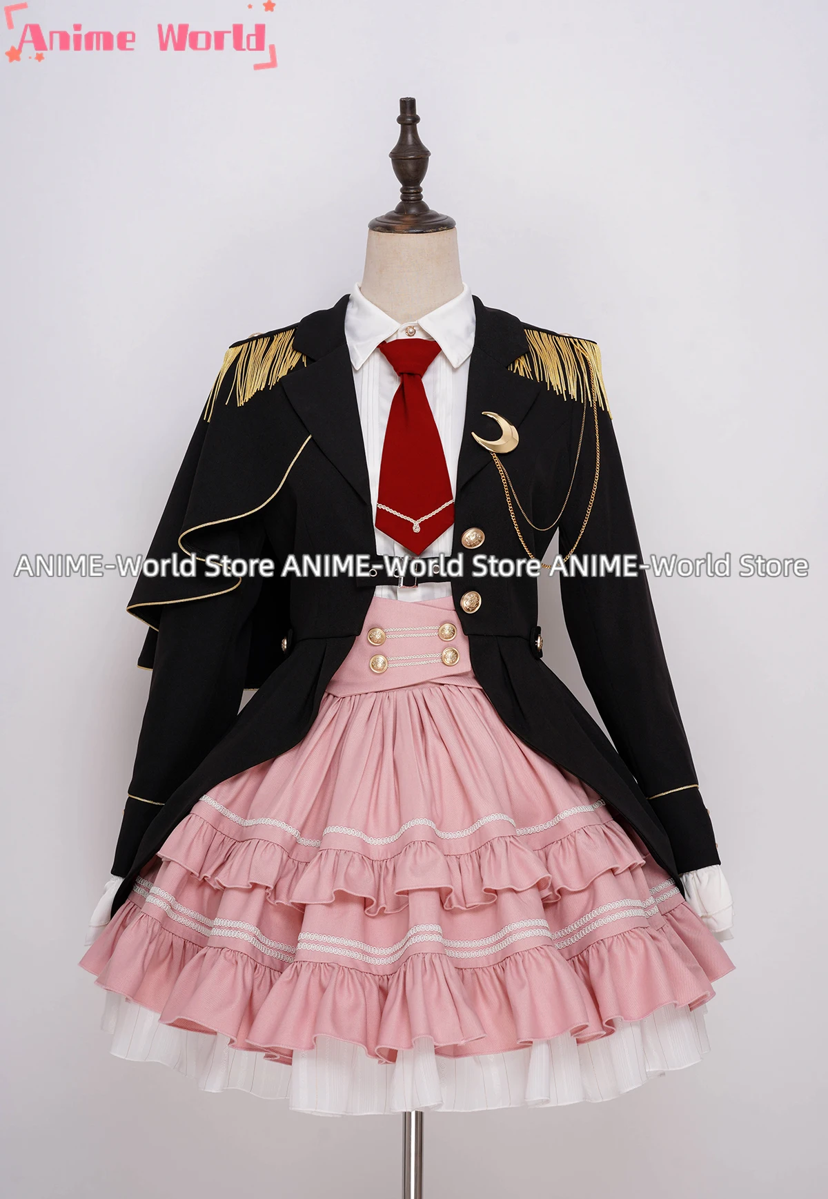 《Custom size》Anime Touhou Project Reisen Udongein Inaba Cute Uniform Cosplay Halloween Wig Women\'s Costume With Ear