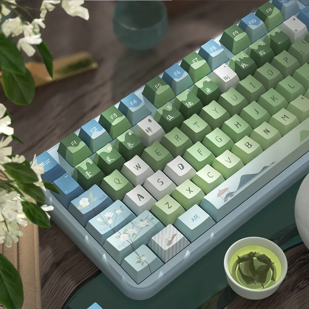 

Jasmine tea rabbit, original theme keycap, original height, cute girl personality creative keyboard cap