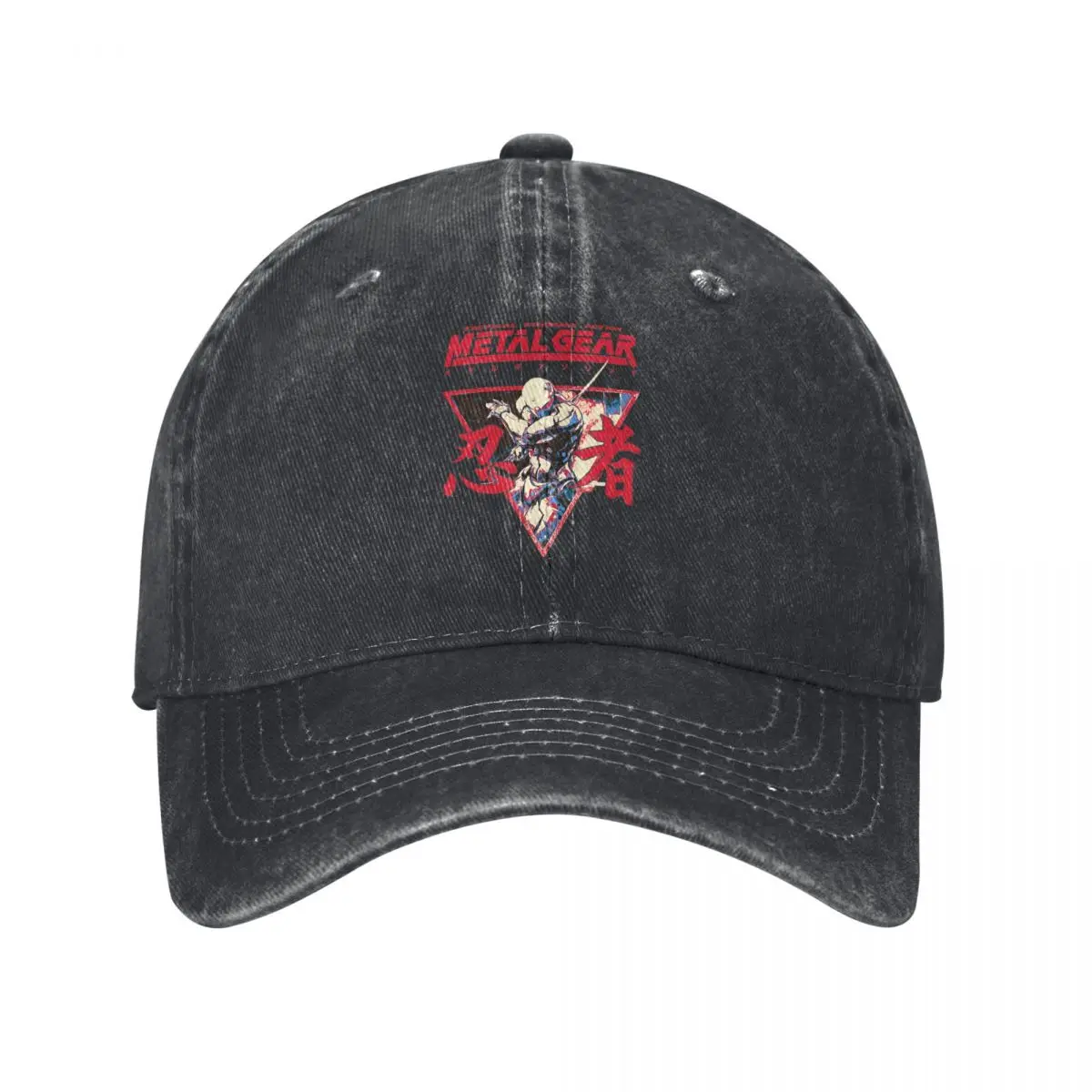 Metal Gear Solid Game Baseball Caps Classic Distressed Washed MGS Gaming Headwear for Men Women Outdoor Activities Hats Cap