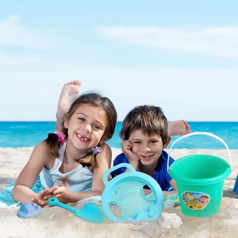 Brinquedo de praia conjunto balde de praia conjunto para fora da piscina & brinquedos de água ao ar livre brinquedos sensoriais para crianças meninos e meninas